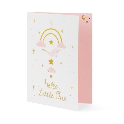 Postal + Decoração Bebé Rosa