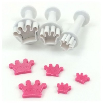 Conj. 3 Mini Cortadores Coroas