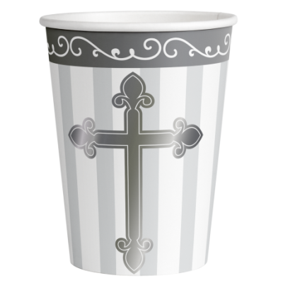 Copos Cruz Prateada