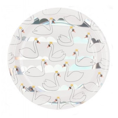 Pratos Cisnes Redondos