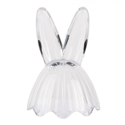 Bomboneira Coelho Orelhas Ovo Grande Riscas