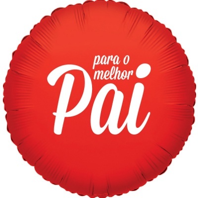 Balão para o melhor Pai Vermelho