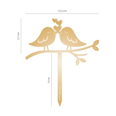 Mini Topo Bolo Passarinhos