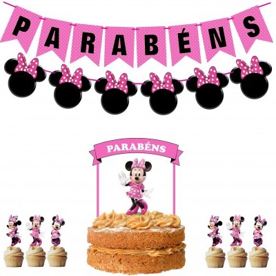 Kit Festa Minnie Rosa