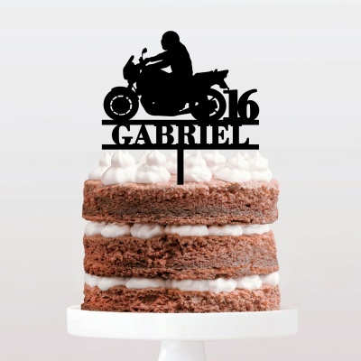 Topo Bolo Mota Nome e Idade