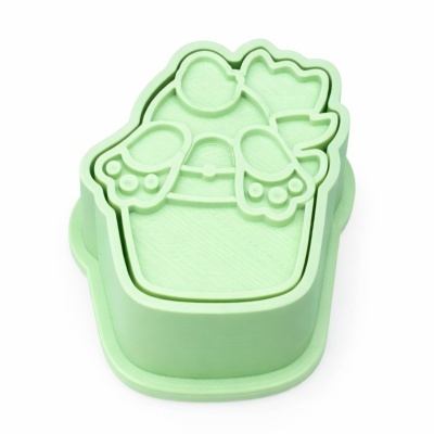 Molde Brigadeiro c/ Carimbo Coelho dentro do vaso