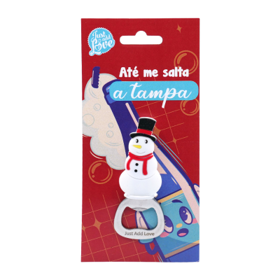 Abre Caricas Boneco de Neve Natal