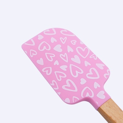 Espátula Corações Pequena Rosa