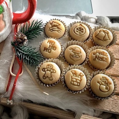 Carimbos para Brigadeiro Natal Modelo 2