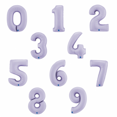 Balão Número Lilás Gigante