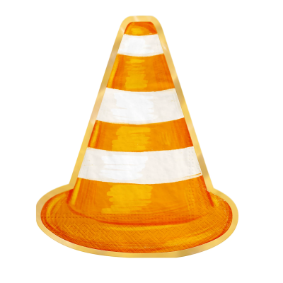 Guardanapos Cones Construção