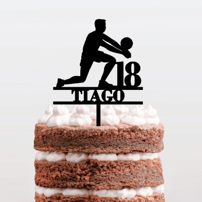 Topo Bolo Voleibol Homem Nome e Idade