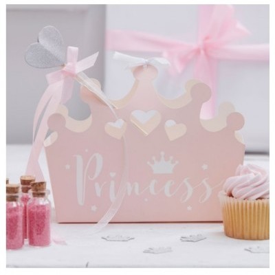 Conj. 5 Caixas Coroas Princess