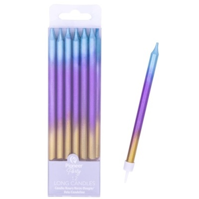 Conj. Velas Altas Ombré Coloridas