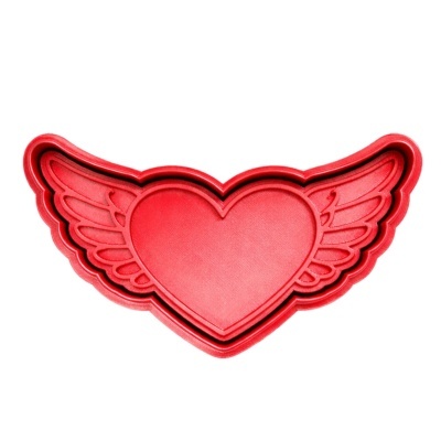 Cortador c/ Carimbo Coração com Asas