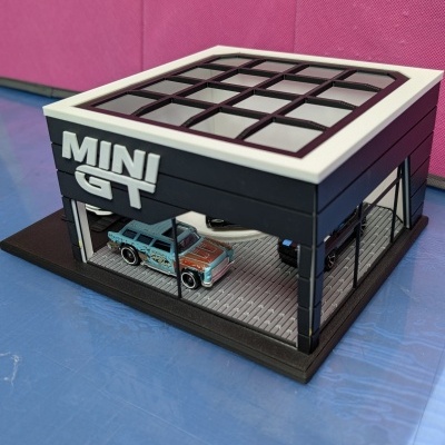 Miniatura de garagem para carrinhos de metal MINI GT