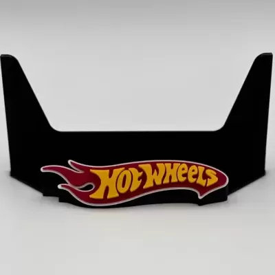 Separador preto com logótipo Hot Wheels vermelho e amarelo