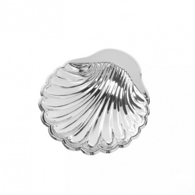 Prato decorativo em forma de concha espelhado