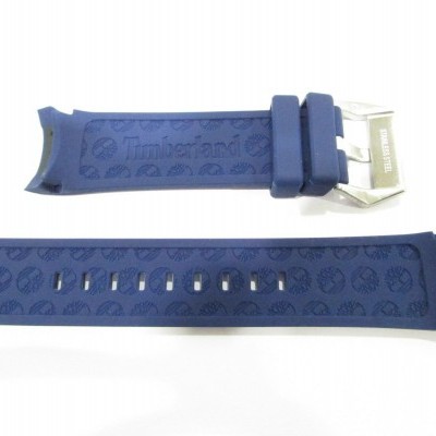 Correia de relógio azul com fecho metálico prateado 'Timberland'