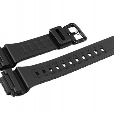 Correia preta para relógio com fecho de fivela