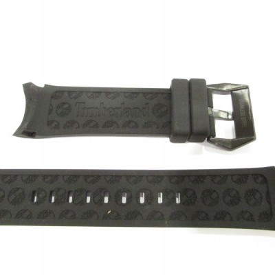 Correia preta para relógio Timberland com fivela metálica