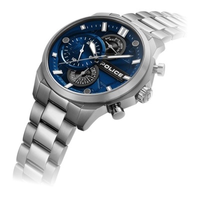 Relógio POLICE com bracelete e mostrador azul