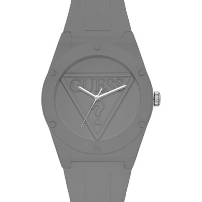 Relógio de pulso cinzento GUESS com mostrador com logo em relevo
