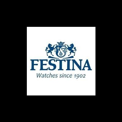 Logótipo da marca Festina com texto