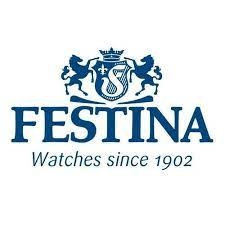 Logótipo da marca Festina com texto
