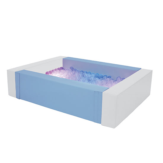 Piscina de Bolas com Luz LED Piscina de bolas azul e branca com bolas coloridas