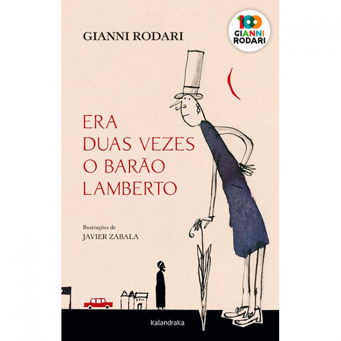 Era duas vezes o barão Lamberto (LER +) Capa de livro Era Duas Vezes o Barão Lamberto com ilustração de homem alto e guarda-chuva