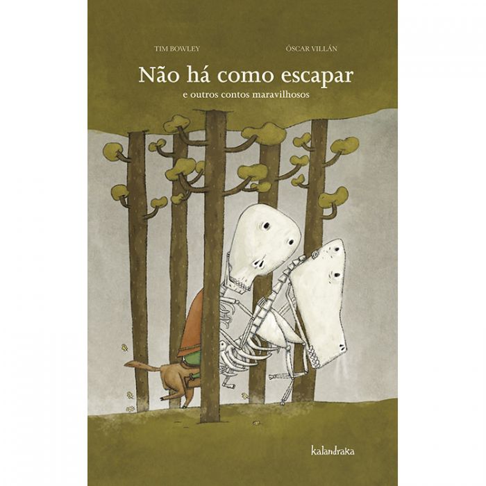 Não há como escapar e outros contos maravilhosos (LER +) Capa de livro com ilustração de personagens esqueleto e texto do título e autores