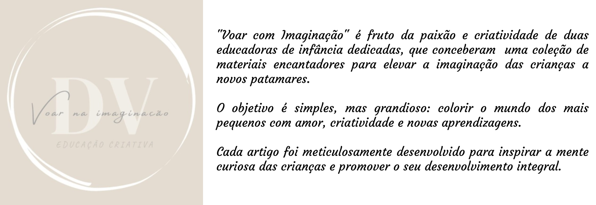 Voar com imagina&ccedil;&atilde;o