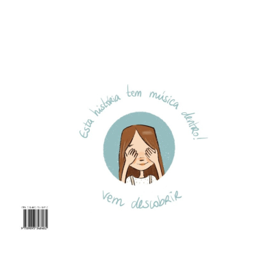 Capa de livro com ilustração e texto em azul claro num fundo branco