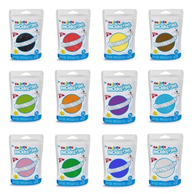 Embalagens de massa de modelar CARIOCA Modelight em várias cores para crianças a partir de 3 anos