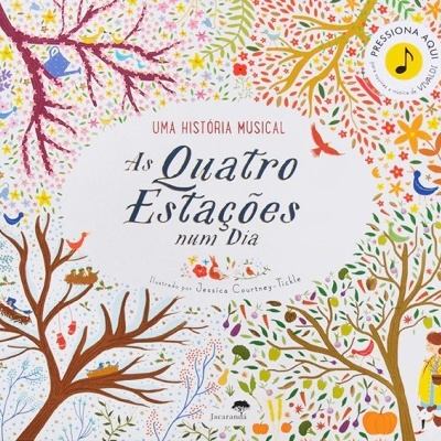 Capa ilustrada colorida de livro 