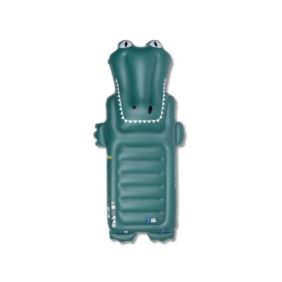 Colchão insuflável infantil forma crocodilo verde escuro