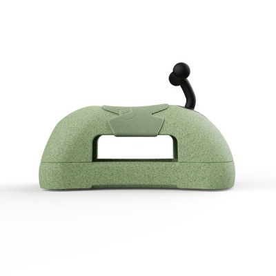 Dispositivo verde claro com alavanca preta e abertura rectangular