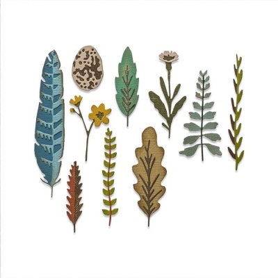 Microtatuagens temporárias com desenhos botânicos em várias cores.