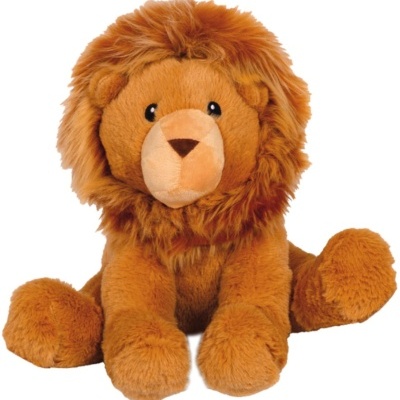 Urso de peluche castanho com juba felpuda