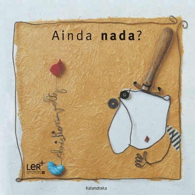 Capa de livro com ilustração e texto 'Ainda nada?' em fundo castanho
