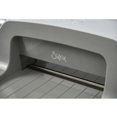 Máquina de corte Sizzix cinza com barra metálica