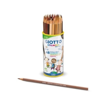 Conjunto de lápis de cor Giotto Stilnovo em embalagem cilíndrica