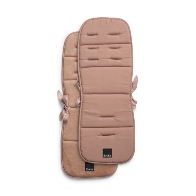 Conjunto de dois protectores acolchoados cor de rosa com laços e etiqueta