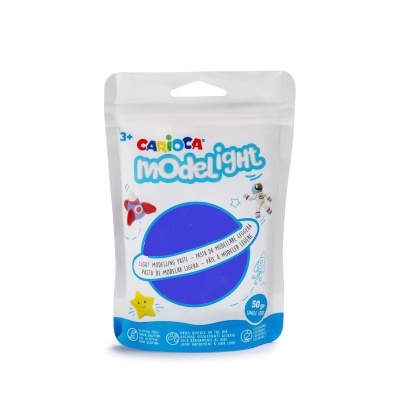 Embalagem branca de massa de modelar líquida azul CARIOCA Modelight
