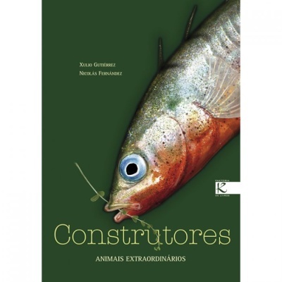 Capa de livro com peixe colorido e texto