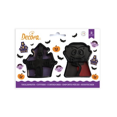 Conjunto 2 cortadores de massa halloween