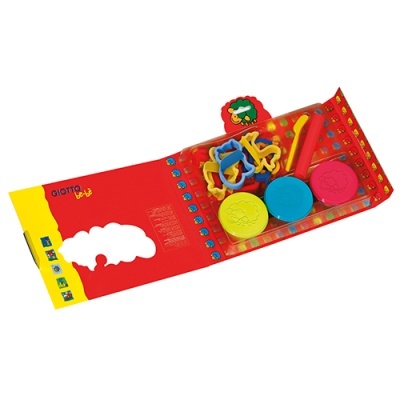 Conjunto de massa de modelar Giotto com potes e acessórios
