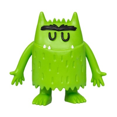 Figura de brinquedo verde em forma de monstro