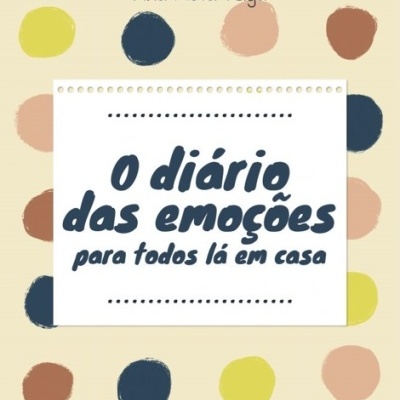 Capa de livro O diário das emoções com bolinhas coloridas